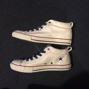 White Converse sneakers. Junior size 5 women’s 7.5